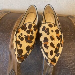 COLE HAAN Piper Loafer Mule Leopard Print Calf Size 10B